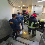 مانور تخلیه اضطراری و اطفاءحریق